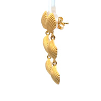 Aloha Cascading Shell Post Earrings 24K Gold Vermeil