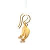 Aloha Shell Wire Earrings with Pearl 24k Gold Vermeil