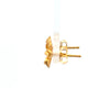 Aloha Flower Stud Earrings 24K Gold Vermeil