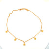 Aloha 5 Flower Necklace 24K Gold Vermeil 8MM