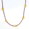 Aloha Flower Beaded Necklace 24K Gold Vermeil