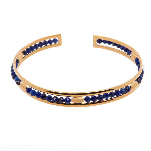 Bliss Cuff Bracelet 3mm 24K Gold Vermeil