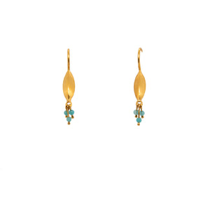 Bliss Cluster Earrings 24K Gold Vermeil