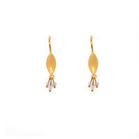 Bliss Cluster Earrings 24K Gold Vermeil