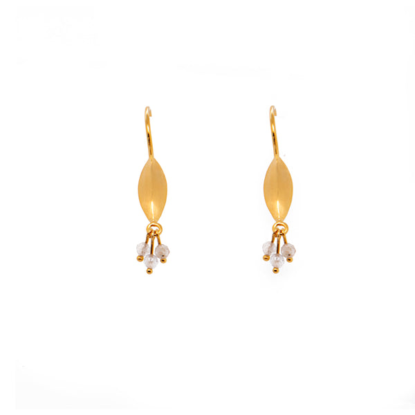 Bliss Cluster Earrings 24K Gold Vermeil