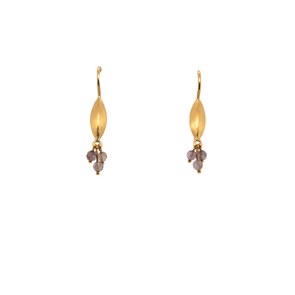 Bliss Cluster Earrings 24K Gold Vermeil