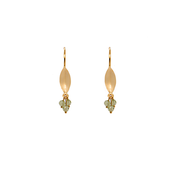 Bliss Cluster Earrings 24K Gold Vermeil