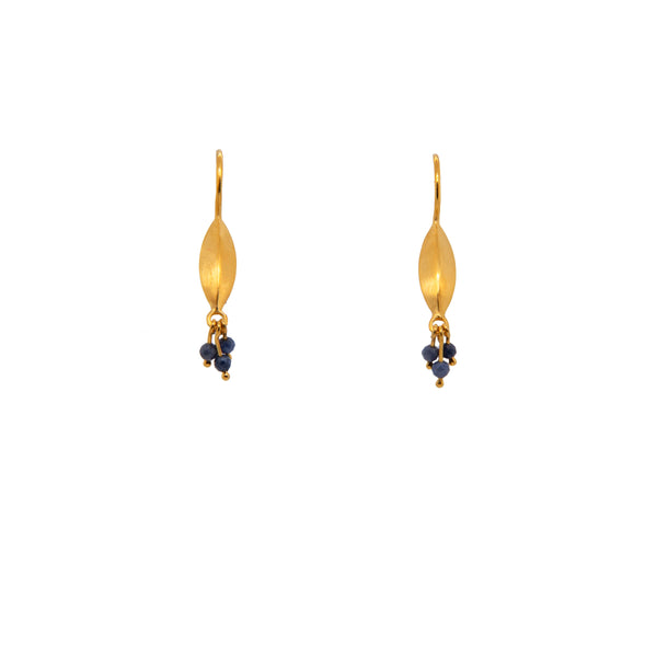 Bliss Cluster Earrings 24K Gold Vermeil