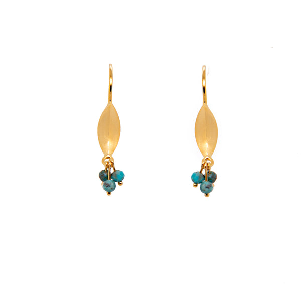 Bliss Cluster Earrings 24K Gold Vermeil