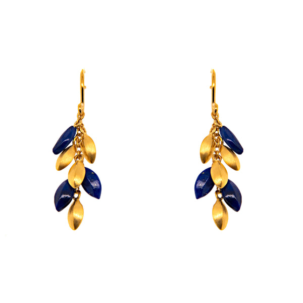 Bliss Short Bunch Earrings 24K Gold Vermeil