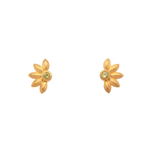 Bliss Flower Earrings 24K Gold Vermeil