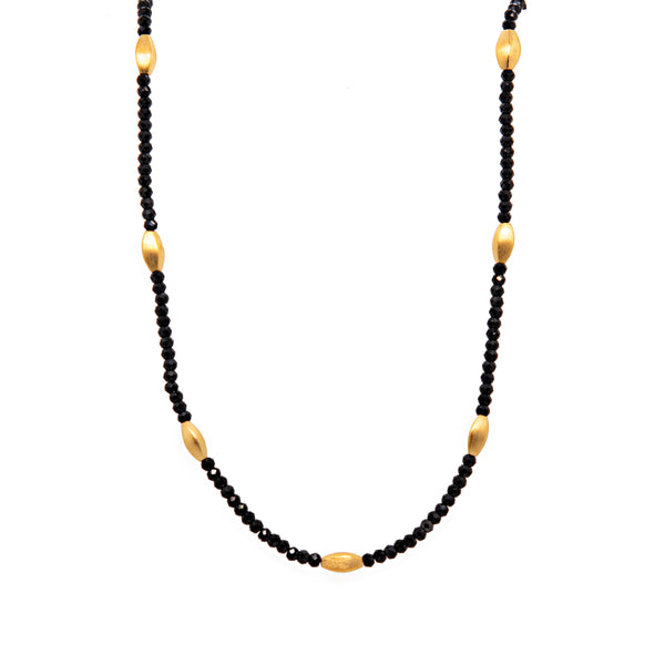 Bliss 2 mm Necklace Collection in 24K Gold Vermeil and Various Gemstones