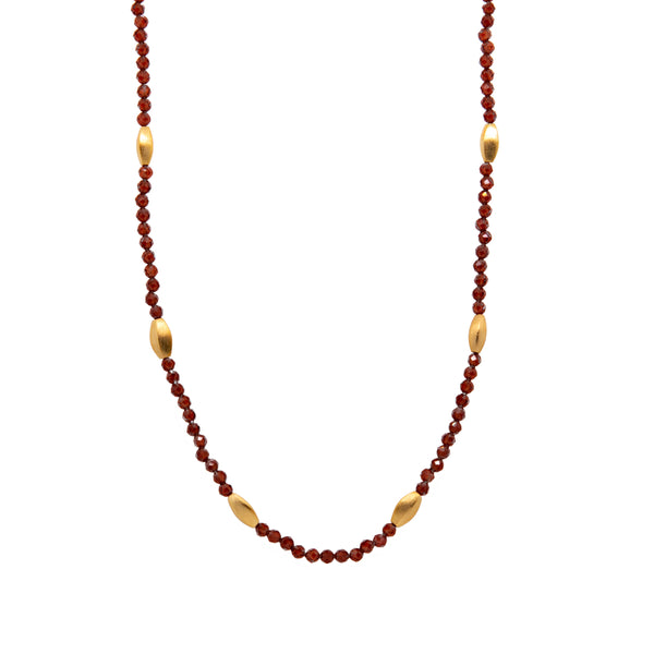 Bliss 2 mm Necklace Collection in 24K Gold Vermeil and Various Gemstones