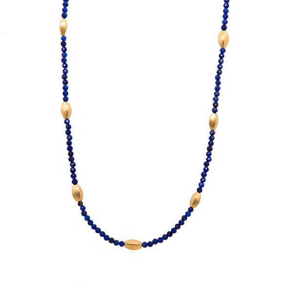 Bliss 2 mm Necklace Collection in 24K Gold Vermeil and Various Gemstones