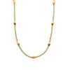 Bliss 2 mm Gemstone Necklace Collection in 24K Gold Vermeil