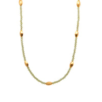 Bliss 2 mm Gemstone Necklace Collection in 24K Gold Vermeil