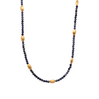 Bliss 2 mm Gemstone Necklace Collection in 24K Gold Vermeil