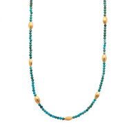 Bliss 2 mm Gemstone Necklace Collection in 24K Gold Vermeil