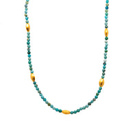 Bliss 2 mm Gemstone Necklace Collection in 24K Gold Vermeil