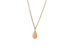 FACETED PEACH MOONSTONE DROP NECKLACE FAIR TRADE 24K GOLD VERMEIL - Joyla Jewelry