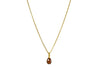 FACETED GARNET DROP NECKLACE FAIR TRADE 24K GOLD VERMEIL - Joyla Jewelry