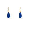 French Wire Matte Drop Earrings in 24K Fair Trade Gold Vermeil