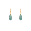 French Wire Matte Drop Earrings in 24K Fair Trade Gold Vermeil