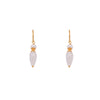 French Wire Teardrop Earrings Faceted 24K Fair Trade Gold Vermeil