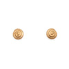 Gratitude Stone Swirl Post Earrings 24K Gold Vermeil