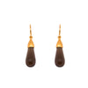 Cabochon Drop Earrings in 24K Gold Vermeil