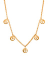 Gratitude Mini Swirl Necklace 24K Gold Vermeil