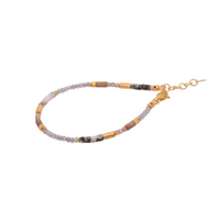 Labradorite, Jasper and Zircon 3mm Jewelry Set in 24K Fair Trade Gold Vermeil