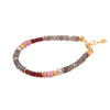 Labradorite, Garnet, Tulite and Grey Pearl 5mm Jewelry Set in 24K Fair Trade Gold Vermeil