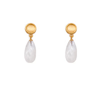 Sun Small Drop Earrings 24K Gold Vermeil