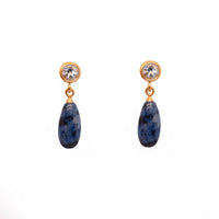 Drop and Stud Earrings Collection with Gemstone Variations Fair Trade 24K Gold Vermeil