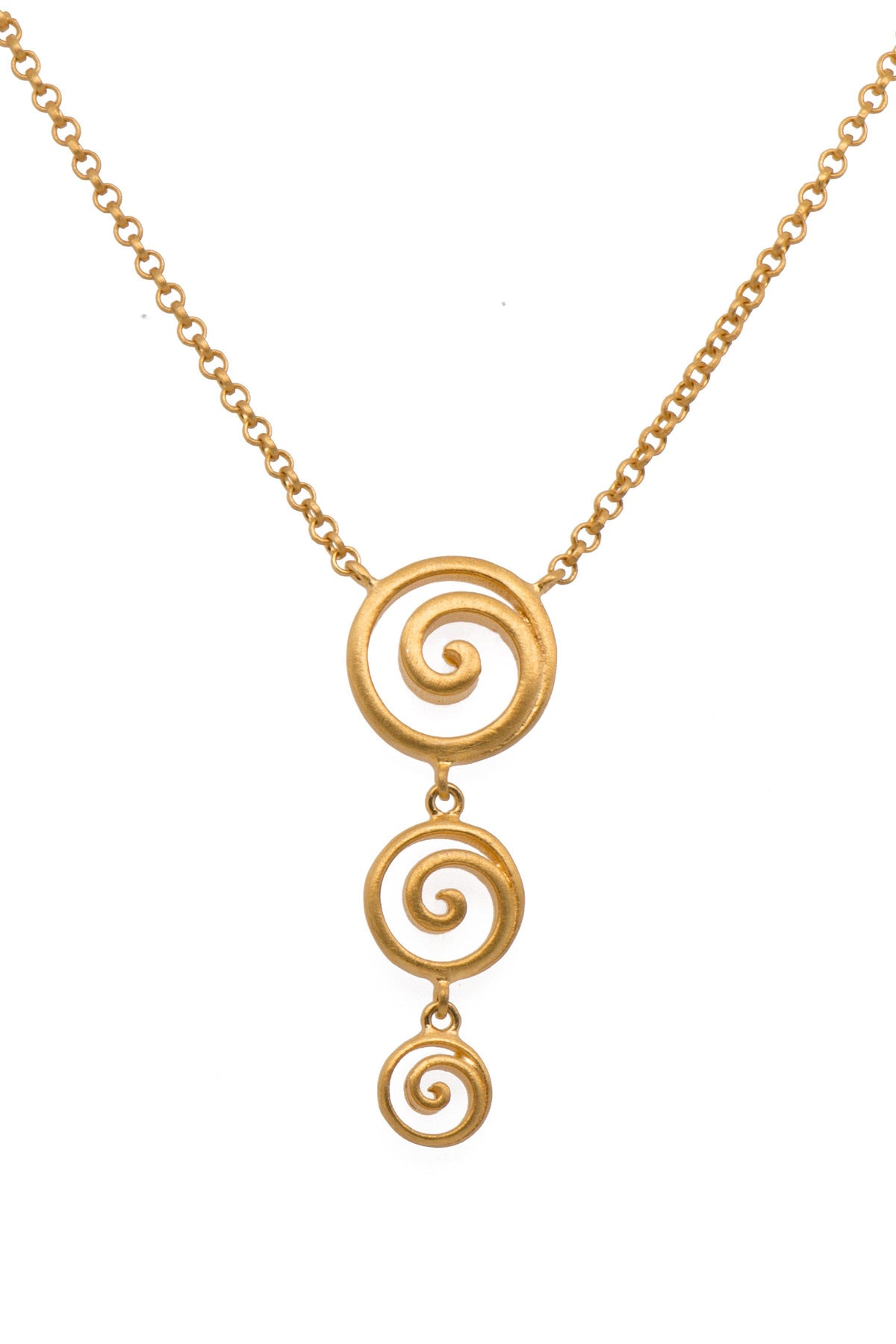 GRATITUDE TRIPLE SWIRL NECKLACE - Joyla Jewelry