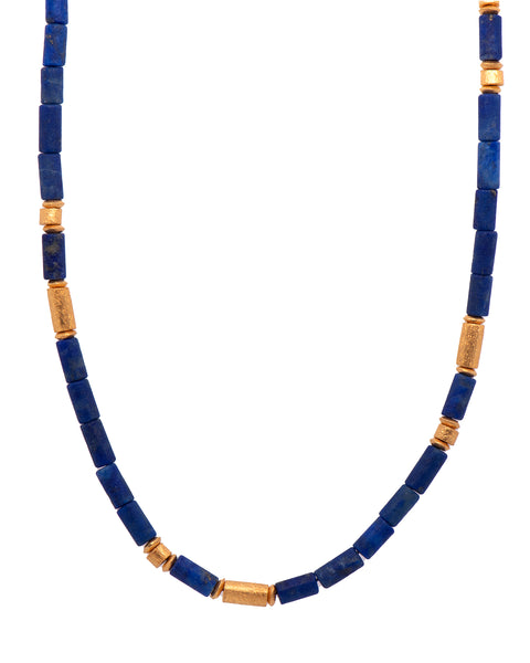 Lapis 3mm Jewelry with 24K Fair Trade Gold Vermeil