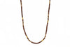 GARNET & MOONSTONE NECKLACE 3MM FAIR TRADE 24K GOLD VERMEIL - Joyla Jewelry