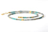 LABRADORITE & TURQUOISE NECKLACE 3MM FAIR TRADE 24K GOLD VERMEIL - Joyla Jewelry