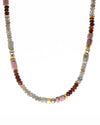 Labradorite, Garnet, Rhodonite and Grey Pearl 5mm Jewelry Set 24K Fair Trade Gold Vermeil